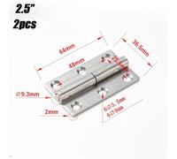 Eawfgtuw for 2pcs Removable Slip Joint Flag Hinges, 304 Stainless Steel Lift-Off Door Hinges for Home Doors, Cabinets, Tool Boxes, Electrical(2.5inch)