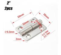 Eawfgtuw for 2pcs Removable Slip Joint Flag Hinges, 304 Stainless Steel Lift-Off Door Hinges for Home Doors, Cabinets, Tool Boxes, Electrical(2inch)