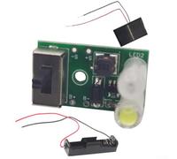 Eawfgtuw For .2V Solar Light Circuit Board with 2V Solar Panel and Battery Box for LED String Lights, Compact DIY For Controller for Jar Lawn Wall Lamps,