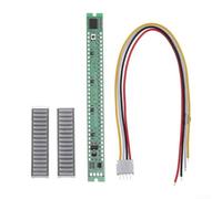 Eawfgtuw For 32 Segment LED Audio Level Display Analyzer with 3-Color Bar Array, VU Meter for Music Sound with Adjustable Rise/Fall Speed and Peak Hold, 7-12V DC