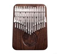Eawfgtuw For 34 Key Kalimba Thumb B Tuned Black Walnut with Pickup, Bag, Tuner Hammer, Song Book, For EVA Case & Cloth for Performance, Recording, Outdoor,(Key C)