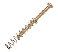 Eawfgtuw For 4 Pcs Guitar Humbucker Pickup Screws and Springs for x 30mm, Chrome Black or Gold, Metal Hardware for Electric Guitar Double Coil Mounting(Golden)
