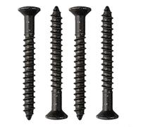 Eawfgtuw For 4 Set Guitar Neck Mounting Plate Bushings Ferrules 14 mm Diameter with Screws for Electric Guitar Bass, Silver Black Gold(Black)