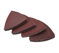 Eawfgtuw for 40 Pcs 80mm Triangle Sandpaper with 60/120/180/240 Grit for Oscillating Multi Tool, Aluminum Oxide Abrasive for Wood Metal Plastic Rubber Leather