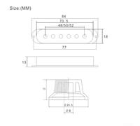 Eawfgtuw For 48 50 52mm Single Coil Pickup Covers for Electric Guitar with Volume and 2 Tone Knobs - Black White Yellow Blue Light For Blue Orange Green(Yellow)