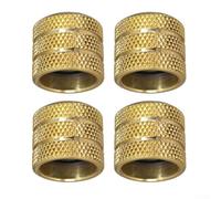Eawfgtuw For 4PCS 6mm Plated Guitar Bass Dome Tone Volume Control Knobs for Electric Guitar and Bass, Gold Metal Knobs, 18.5mm Diameter, 18mm Height, For Easy