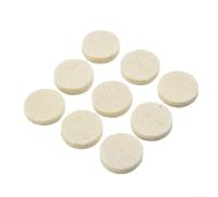 Eawfgtuw for 50x 25mm Wool Felt Polishing Buffing Pads Round Wheels with 2 Mandrels for Rotary Tools, Suitable for Wood, Jade, Jewelry, Stainless Steel, Glass and