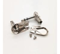 Eawfgtuw For 6.35mm Right Angle Stereo Jack 4 Pack - TRS Male Connectors for Guitar Pedals Audio Cables, Compatible with Professional Microphones