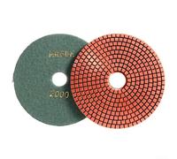 Eawfgtuw For 6 Inch 150mm Polishing Pads Wet/Dry Flexible Grinding Discs for Concrete Granite Marble Limestone Stone Polishing(2000#)