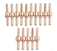 Eawfgtuw For 61Pcs PT31 Plasma Cutter Consumables Kit with Roller Guide Wheel Spacer for CUT-40 CUT-45 Plasma Cutting Torches - 30 Extended Nozzles 15 Electrodes