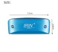 Eawfgtuw For 7 Hole Diatonic Harmonica in Key of C or D, Blues Tuning Mouth Organ with Phosphor Bronze Reeds and Aluminum Covers for Beginner and(Blue C Key)