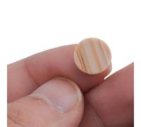 Eawfgtuw For 9 Pcs Saxophone Key Buttons Inlays for Alto Tenor Soprano Sax Replacement Parts, Compatible with Plastic Beige Blue Brown Keys, For Easy Install(Brown)