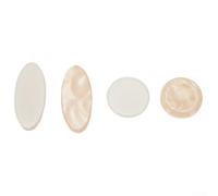 Eawfgtuw For 9 Pcs Saxophone Key Buttons Inlays for Alto Tenor Soprano Sax Replacement Parts, Compatible with Plastic Beige Blue Brown Keys, For Easy Install(Beige)