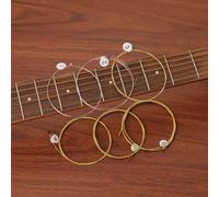 Eawfgtuw For Acoustic Guitar Strings Set 10-48 11-50 12-53, Copper Alloy Wound 6 PCS, Hex Core for Stable Tone, Compatible with Full Size Steel String(0010)
