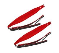 Eawfgtuw For Adjustable Synthetic Leather Accordion Shoulder Straps for 16-120 Bass Accordions, 84-101cm Length, Comfortable Fit with Strong Buckles, Set of(Red)