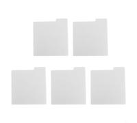Eawfgtuw For Alphabetical Record Divider for LP Collection - 5 PCS Classification Cards with A-Z Index, Compatible with 7 inch and 12 inch Records, PP(White 7inch)