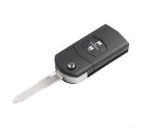 Eawfgtuw For Car Key Shell for Demio 2 3 5 6 CX7 CX9 RX8 MX5 MPV - 2 Button Replacement Case with Uncut Blade, Compatible with CR1620 Battery Holder