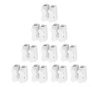 Eawfgtuw For CH-2 Spring Wire Connector Electrical Terminal Block with 2 Holes, 10-Pack for 0.5-2.5mm² Wires, Flame Retardant PP Material, Quick Connection