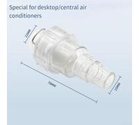 Eawfgtuw For Condensate Drain Pipe Check Valve for Central Air Conditioning Systems, Transparent PC Material with .23MPa Pressure Rating, (A)