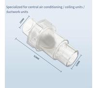 Eawfgtuw For Condensate Drain Pipe Check Valve for Central Air Conditioning Systems, Transparent PC Material with .23MPa Pressure Rating, (B)