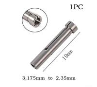 Eawfgtuw for Drill Collet Reducer Adapter 3mm 3.175mm to 2.35mm Engraving Chuck Sleeve Converter for Dremel Rotary Tool Mini Drill Bit(3.17mm to 2.35mm)