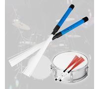 Eawfgtuw For Drum Brush for Cajon, Pair Professional Nylon Wire Brushes with Non-Slip Handle for Jazz Percussion, Cajon Drum Accessories in Blue or Red(Blue)