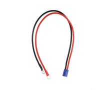 Eawfgtuw For EC5 Male to O-Type Terminal Cable 10AWG 100A 12-24V DC for Car Battery Jump Starter and RC ESC Charger with Tinned Copper Wire and Silicone Sheath