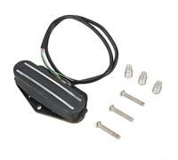 Eawfgtuw For Electric Guitar Dual Rail Bridge Pickup for Telecaster, 15K Resistance, Ceramic Magnet, 4-Conductor Shielded Cable, Black