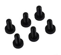 Eawfgtuw For Electric Guitar Tremolo Bridge Fine Tuning Screws Set of 6 pcs for Floyd Rose Compatible with Chrome Black Gold Finish 5mm Thread 13.5mm Length(Black)