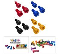 Eawfgtuw For Electric Guitar Tremolo Bridge Locking String Nut Screws 3 Pack, Aluminum Alloy Hexagonal Tuning Stability for Floyd Rose Compatible Models,(Gold)