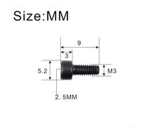 Eawfgtuw For Electric Guitar Tremolo Bridge String Locking Nut Clamp Screws for Floyd Rose, 6-Pack, Hex Socket 3mm, Thread Diameter 3mm, Total Length 9mm,