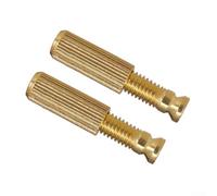 Eawfgtuw For Electric Guitar Tremolo Bridge Studs 2 Pack, Metal Tailpiece Anchors with 8mm Casing and 6mm Screw Thread Diameter, Compatible with Most(Gold)