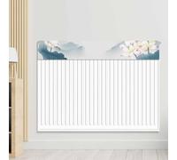 Eawfgtuw For Elegant Radiator Cover for Home Use, Dustproof Heater Protector with Soft Velvet Fabric, 60/80/100/120/160 cm Length, Stylish Chinese(100cm)