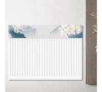Eawfgtuw For Elegant Radiator Cover for Home Use, Dustproof Heater Protector with Soft Velvet Fabric, 60/80/100/120/160 cm Length, Stylish Chinese(120cm)