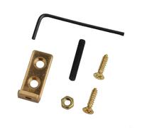 Eawfgtuw For ElmerGuitar Tremolo Stopper for Floyd Rose Style Guitar Bridges, Brass Stabilizer Accessory to Unwanted Vibrato, 30x13mm Gold for