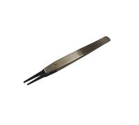 Eawfgtuw for ESD Anti-Static Precision Tweezers with Replaceable Carbon Fiber Tips, Stainless Steel Handle for Assembly, Soldering, High Temperature and Cleanroom Use(ESD-249)