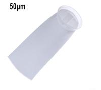 Eawfgtuw For Filter Bag PP Non-Woven for Water Treatment, 25µm/50µm/100µm/150µm, Ø 105 mm x 380 mm, Reusable Thermal Fixed Wool Monofilament Fabric,(50µm-1pc)