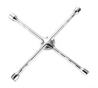 Eawfgtuw for Four Way Lug Wrench for Car Wheel Lug Nut - 17mm 19mm 21mm 23mm Heavy Duty Socket Spanner with 35cm Handle, Steel Cross Wrench Tool for Automotive(18inch)