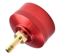 Eawfgtuw For Generator Extended Fuel Cap with Brass Hose Fitting, For CNC Aluminum Cap Auxiliary Fuel Tank Adapter for Extended Runtime System, Fuel Line Connector Compatible