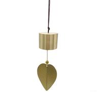 Eawfgtuw For Gold Copper Wind Chime with Deep Tone, Weather-Resistant Chapel Bell Design for Outdoor Garden or Indoor Home Decor, Relaxing Breeze(A)