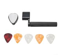 Eawfgtuw For Guitar String Winder with Bridge Pin Puller and Plectrum Holder - 5-Pack Picks Included, Compatible with Acoustic Guitar, Bass, Mandolin, For Banjo,
