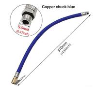 Eawfgtuw for High Pressure Tyre Valve Extension Hose with Quick Connect Copper Nozzle, Auto Car Tyre Inflator Adapter Tube for Vehicle Air Pump Connector, Pneumatic Hose(Blue 9.5mm)