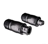 Eawfgtuw For IP68 3-Pin AC Connector Set with Female Socket and Male Plug for Betteri BC01 Solar Inverter, Waterproof ABS Electrical Fittings Compatible