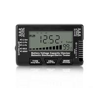 Eawfgtuw For LCD Digital Battery Capacity Tester CellMeter8 for LiPo NiMH LiFe Batteries with Voltage Display and Balance Discharge Function for RC Models(black)