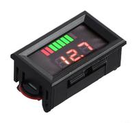 Eawfgtuw For LED Digital Voltmeter for Car, Marine, Motorcycle - DC 6-100V Battery Voltage Gauge with Health Indicator Bar, Compatible with 12V/24V/36V/48V
