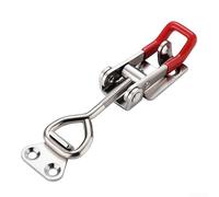 Eawfgtuw for Metal Cabinet Box Lever Handle for Toggle Lock Latch Clip Hasp, 2mm Thick Galvanized Iron with 100kg Clamping for, Small Size for DIY Woodworking,(Small)