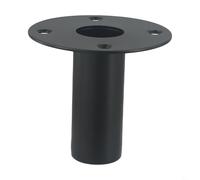 Eawfgtuw For Metal Speaker Bracket for 35mm Speaker Pole - Mounting Socket with Flat Bottom and Screw Holes, Compatible with 107x83mm/110x100mm Base, Black(Y290)