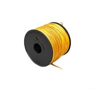 Eawfgtuw For Meter Pre-Tinned Cloth Pushback Vintage-Style Guitar Wire for Guitar Bass - Stranded Copper Cable with Waxed Cotton Braid, 3 Colors(Yellow)