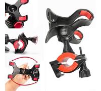 Eawfgtuw For Microphone Stand Phone Holder for Smartphones, 360 Degree Rotating Mount Compatible with 16-29mm Tube Diameter, Black Plastic For Bike & Mic Stand