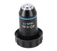 Eawfgtuw For Microscope Achromatic Objective Lens 20.2mm RMS Thread 4X 20X 40X 60X 100X(S+oil) for Biological Microscopes Copper Core Tube 160mm 0.17mm Cover(40X)